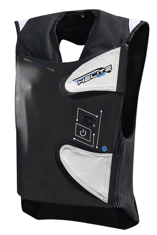 AIRBAGVÄST HELITE E-GP AIR SVART/VIT