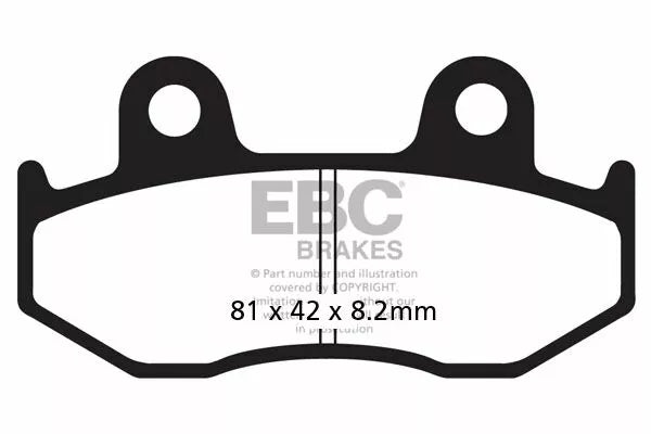 EBC BRAKE PAD SFA ORG SCOOTER SFA323/3