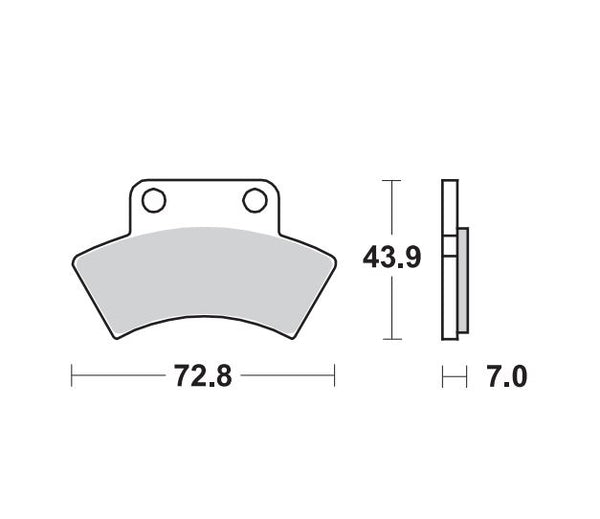 MOTO-MASTER BRAKE PAD NITRO 097621