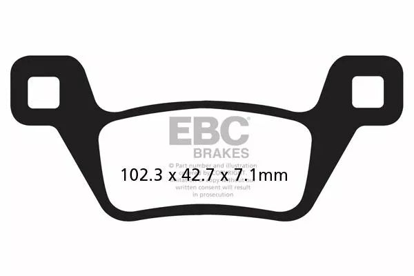 EBC BRAKE PAD SINT R SERIES FA600/2R