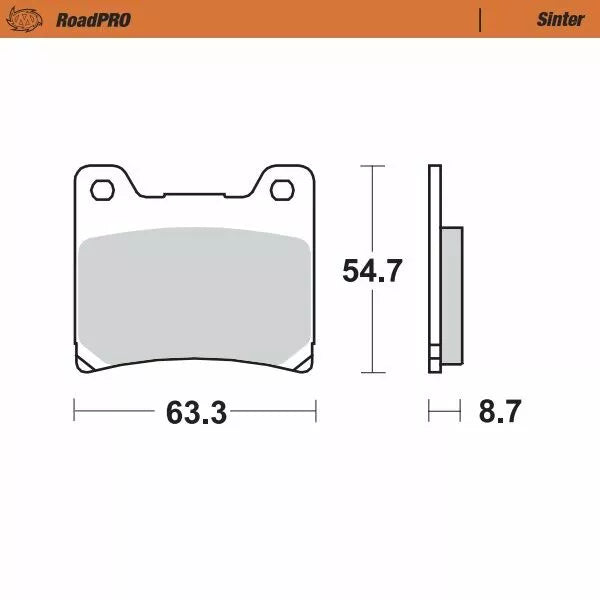 Moto-Master Brake Pad Sinter Rear 401802