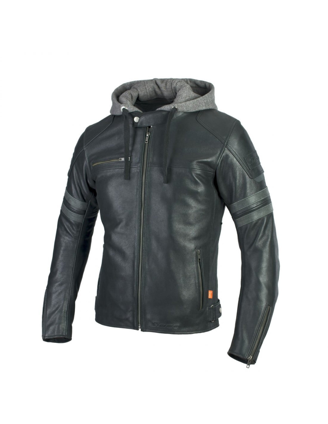 Seca leather mc-jacket horn II black