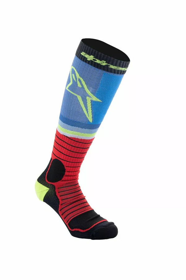ALPINESTARS(MX) SOCK MX PRO BLK/GY/BLU S 4701524-1212-S