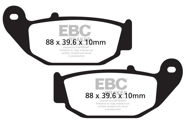 EBC BRAKE PAD FA SER ORGANIC FA629