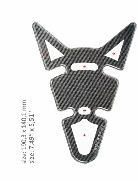 ONEDESIGN TANK PAD CARBON WAYOUT CGWAYCP