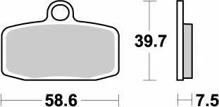 MOTO-MASTER BRAKE PAD NITRO 097421