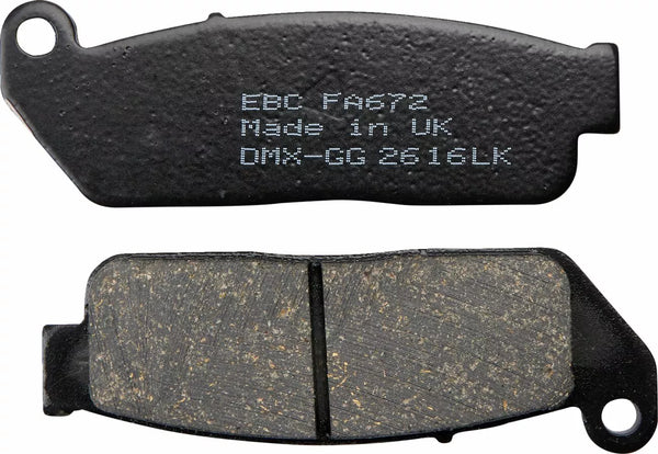 EBC BRAKE PAD FA SER ORGANIC FA672