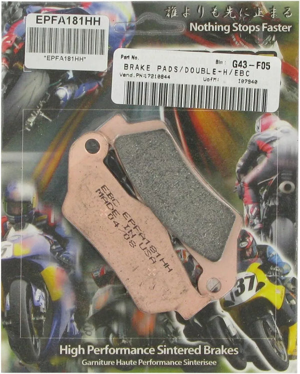 EBC BRAKE PAD EPFA SIN EXT PRO EPFA181HH