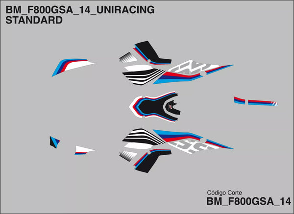 UNIRACING DECAL KIT BMW F800GS ADV 2021S
