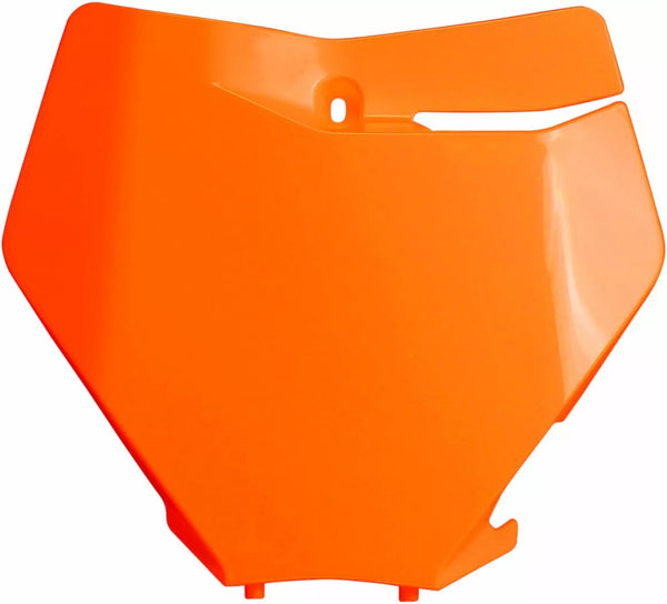 UFO PLATE# FRT SX/SXF 19-22 ORANGE KT04094#127