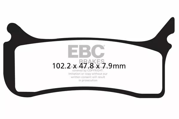 EBC BRAKE PAD EPFA SIN EXT PRO EPFA406HH