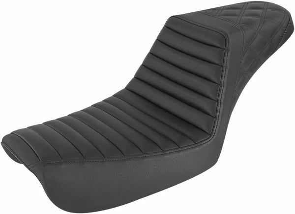 SADDLEMEN SEAT STEPUP BLK FXD 04-05 804-04-176