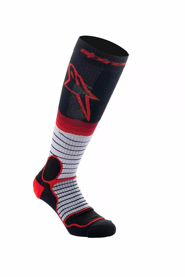 ALPINESTARS(MX) SOCK MX PRO BLK/GY/RED S 4701524-1215-S
