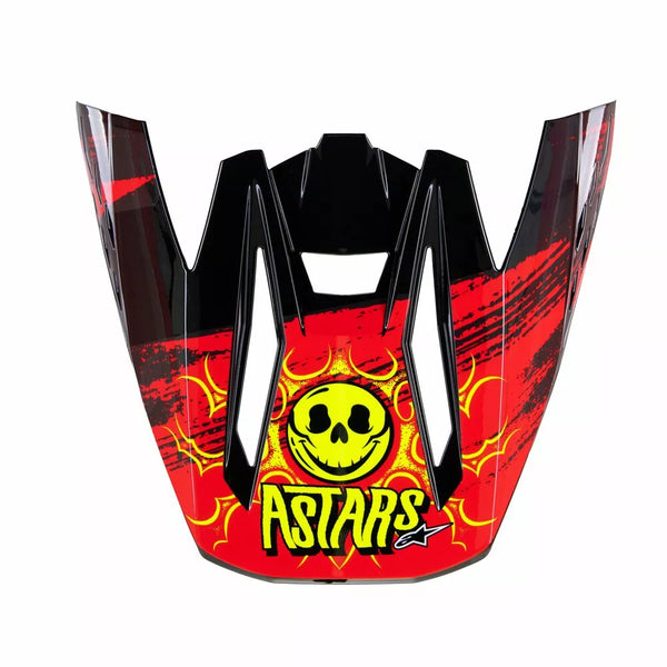 ALPINESTARS(MX) VISOR SM5 RASH RED/G 8987023-9033-OS