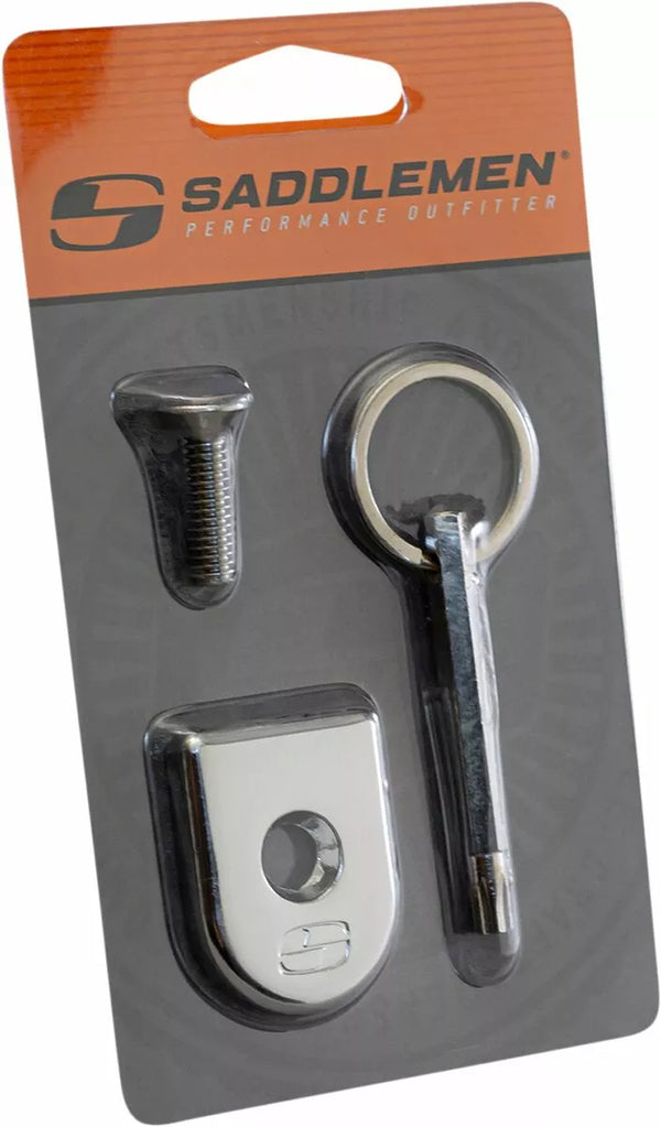 SADDLEMEN SCREW SEAT SECURITY CHROME 8910C