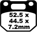 EBC BRAKE PAD FA SER ORGANIC FA110