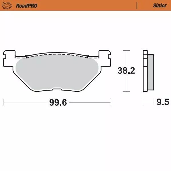 MOTO-MASTER BRAKE PAD SINTER REAR 405802