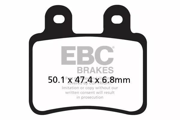 EBC BRAKE PAD CARBON SCOOTER SFAC350