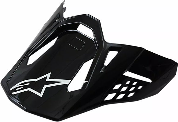 ALPINESTARS(MX) VISOR SM10/SM8 BLACK GLOSS 8981019-1180-OS
