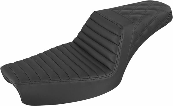 SADDLEMEN SEAT STEPUP TR LS BLCK 896-04-176