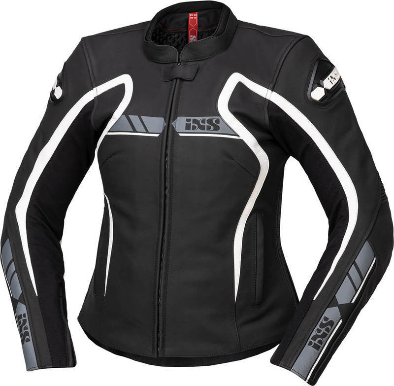 iXS Dam Mc-Skinnjacka LD RS-600 1.0 Svart /Grå /Vit