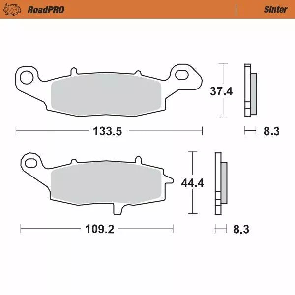Moto-Master Brake Pad Sinter Front 404201