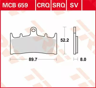 TRW BRAKE PAD TRW MCB659SV MCB659SV