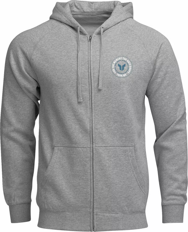 THOR HOODIE ZIP UP BADGE HTR GRAY 2 3050-7027