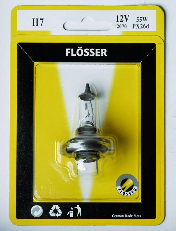 FLOSSER BULB H7 12V 55W PX26D 10PK 207010PK