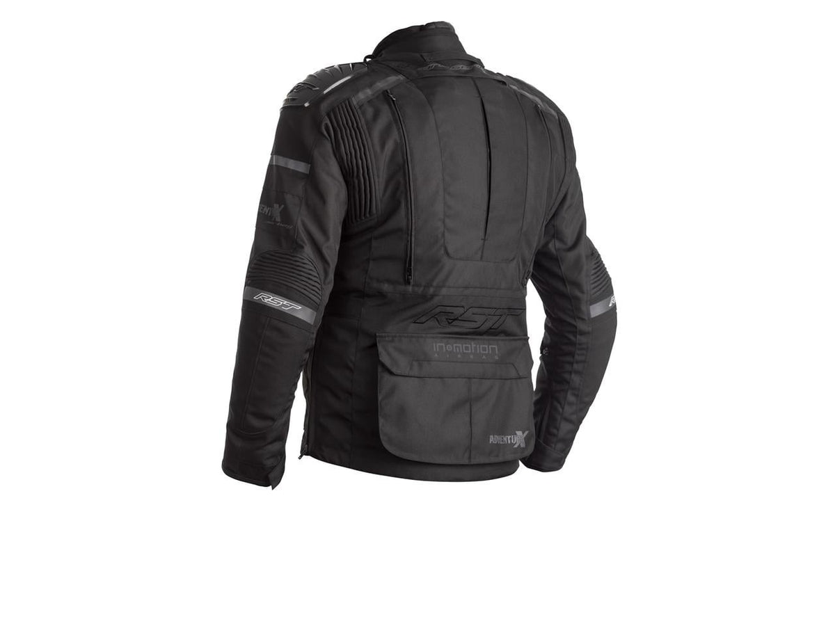 RST Airbag Textil Mc-Jacka Adventure-X Svart