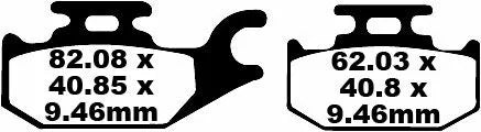 EBC BRAKE PAD SFA ORG SCOOTER SFA307
