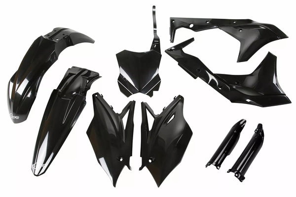 UFO BODY KIT FULL KXF250 2017 BLAC KAKIT224F@001