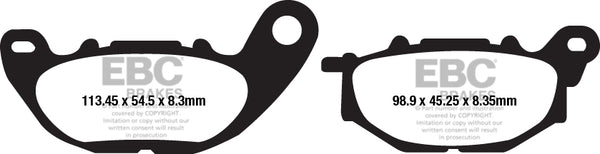 EBC BRAKE PAD FA SER ORGANIC FA663