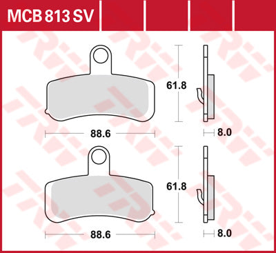 TRW BRAKE PAD TRW MCB813SV MCB813SV