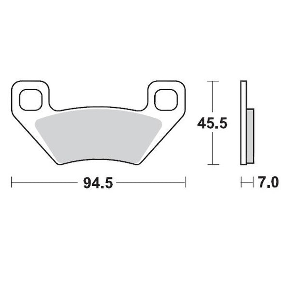 MOTO-MASTER BRAKE PAD RACING 097211