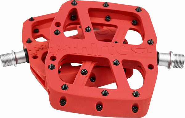 E*THIRTEEN FLAT PEDAL RED PD2USA-101
