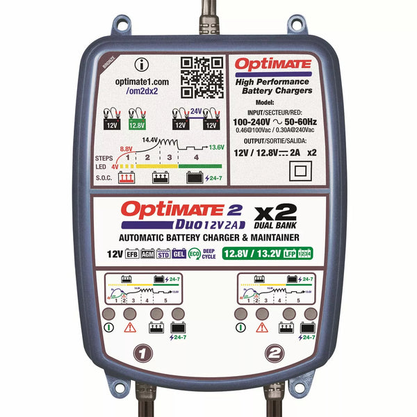 TECMATE OPTIMATE 2 DUO 2-BANKS TM570