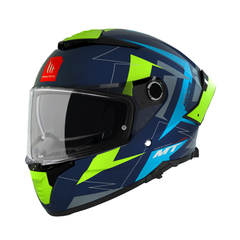 MT Helmets Integral Mc-Hjälm Thunder 4 SV Mountain Matt Blå