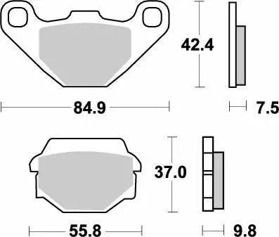 MOTO-MASTER BRAKE PAD NITRO 091121