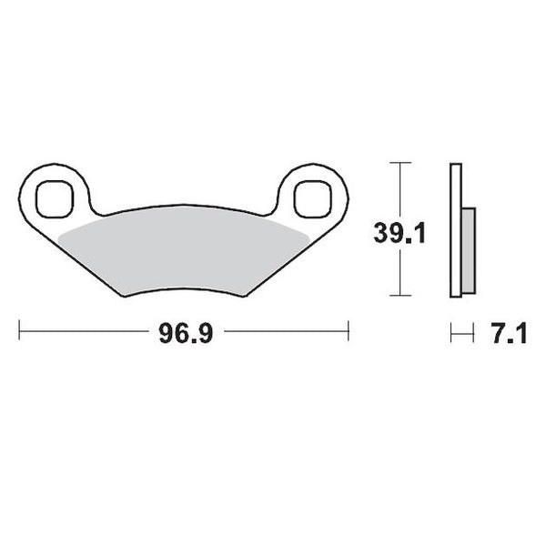 MOTO-MASTER BRAKE PAD RACING 097011