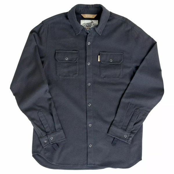 BILTWELL SHIRT FLANNEL HI TEST BLACK SM 8128-124-002