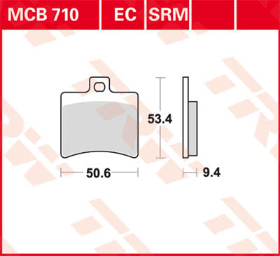 TRW BRAKE PAD TRW MCB710 MCB710