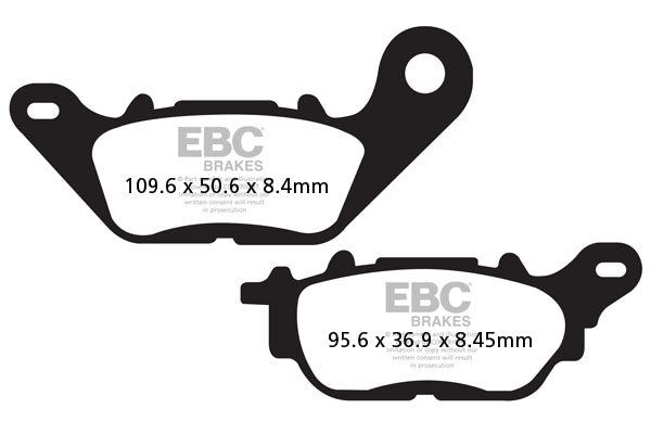 EBC BRAKE PAD FA SER ORGANIC FA464
