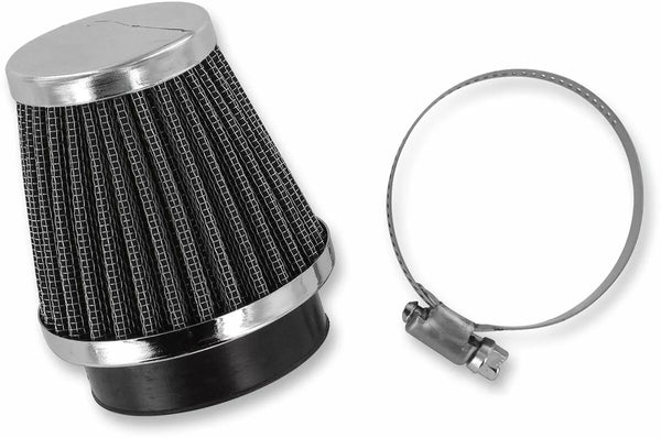 EMGO AIR FILTER CHROME END 52MM 12-55752
