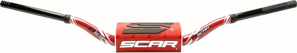 SCAR HANDLEBAR O2 LOW RD/RD PAD S9142RD-RD