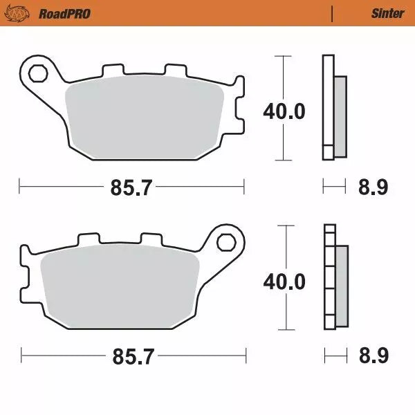 MOTO-MASTER BRAKE PAD SINTER REAR 403102
