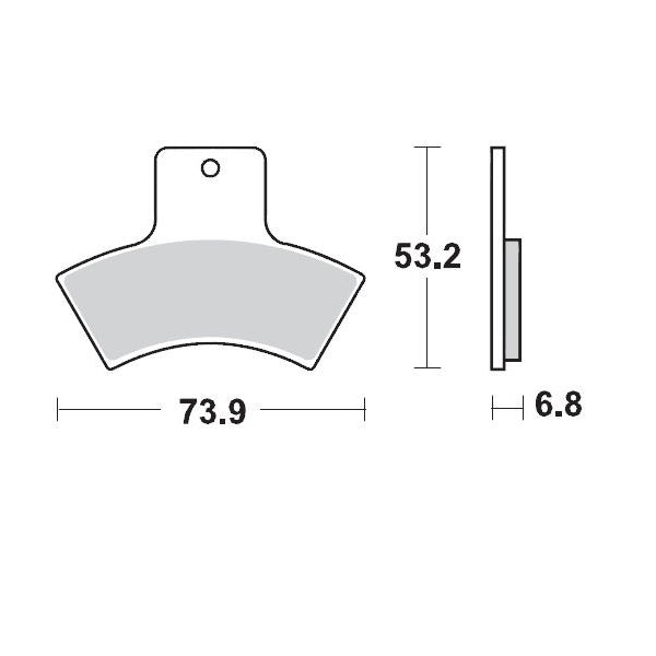 MOTO-MASTER BRAKE PAD RACING 096911