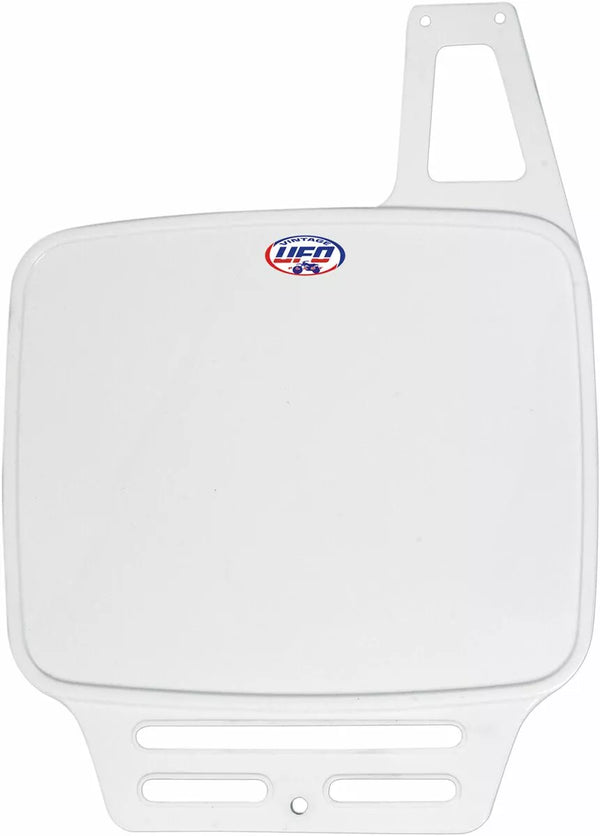 UFO UNI FR NUMBER PLATE WH ME08045W