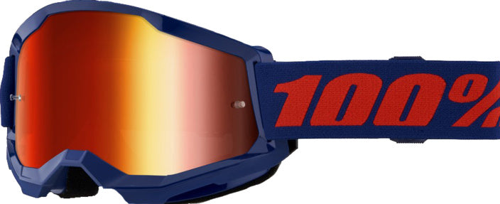 100% Goggles Strata 2 Navy - Spegel