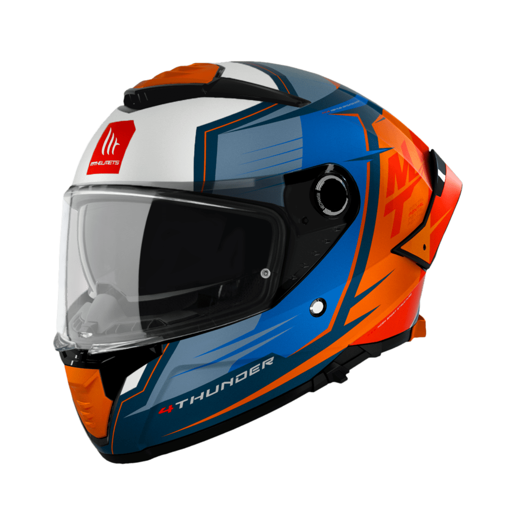 MT Helmets Integral Mc-Hjälm Thunder 4 SV Pental Pearl Orange